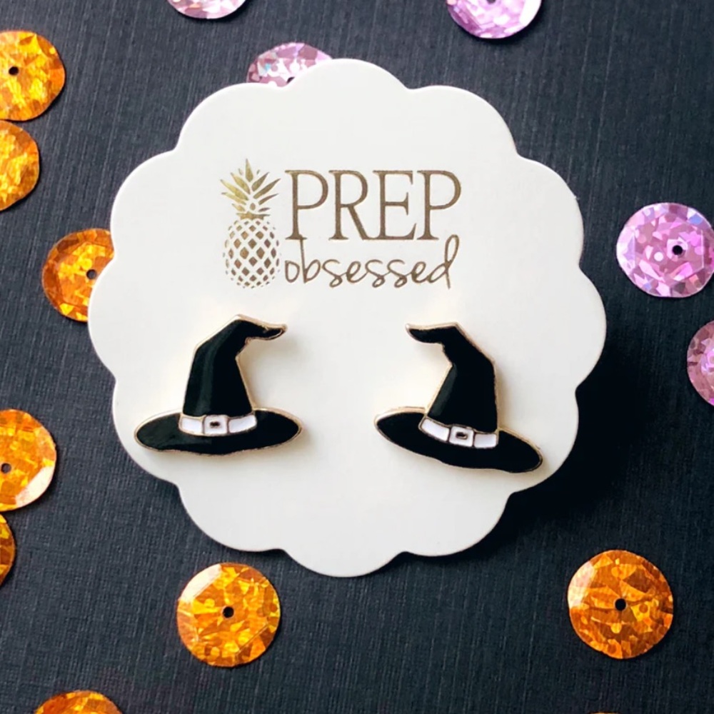 NEW Prep Obsessed Witch Hat Signature Enamel Studs